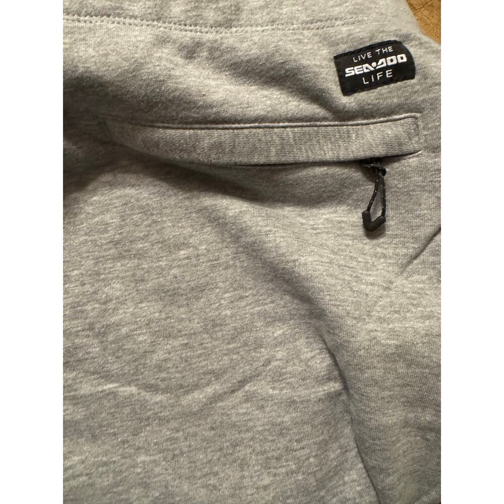 Sea-Doo Men’s French Terry Jogger Shorts Smoke Size XL - Picture 4 of 7